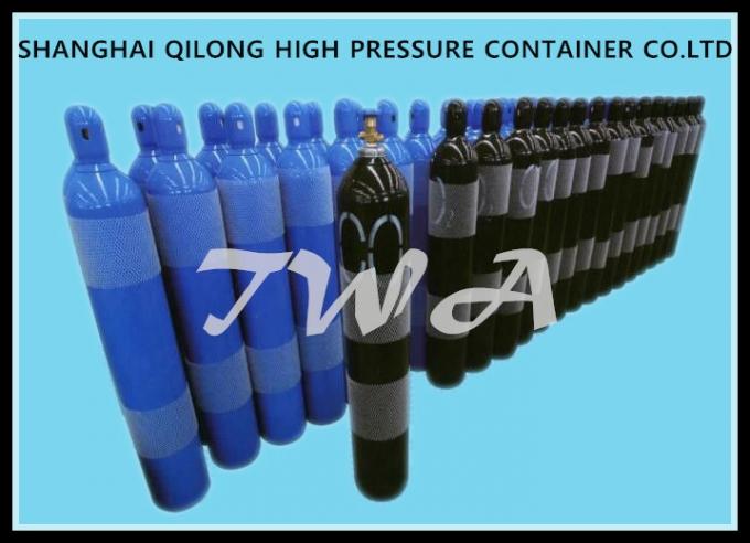 Blauwe naadloze stalen industriële Gas cilinder 0.3-80 L gecomprimeerde zuurstoftank